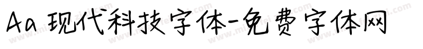 Aa 现代科技字体字体转换